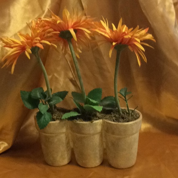 3 potted silk sunflowers to brighten your day!NWT - Picture 3 of 3